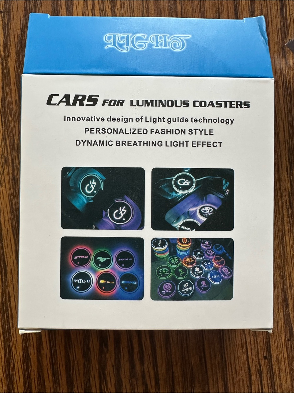 Light-up coasters for cup holders- JEEP